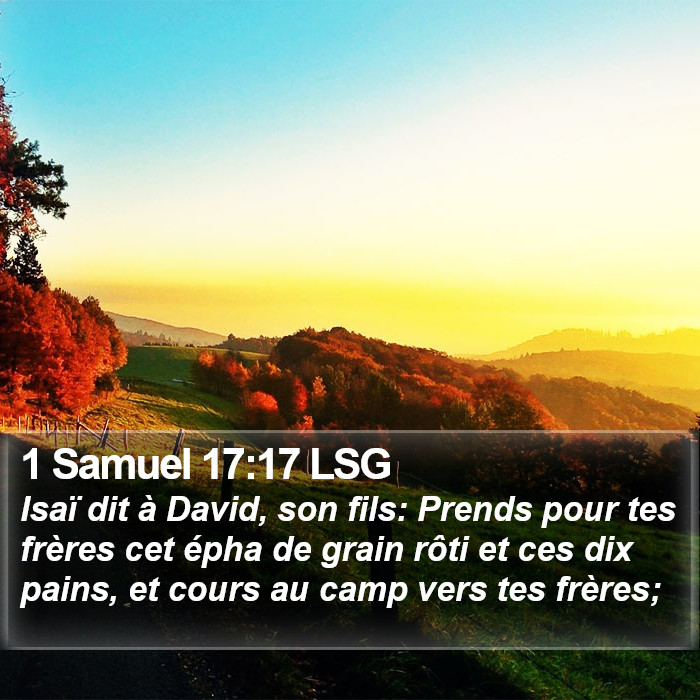 1 Samuel 17:17 LSG Bible Study