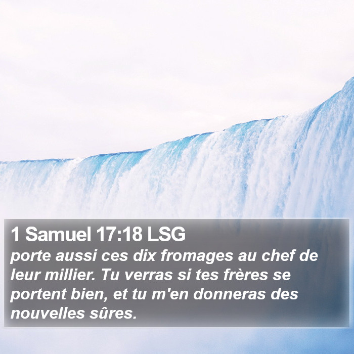 1 Samuel 17:18 LSG Bible Study
