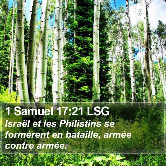 1 Samuel 17:21 LSG Bible Study