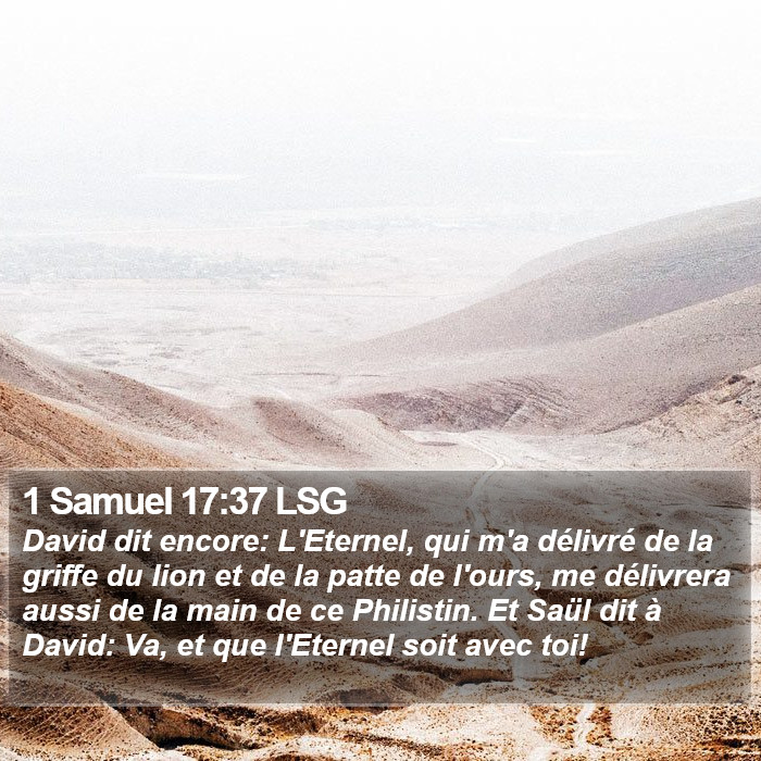 1 Samuel 17:37 LSG Bible Study