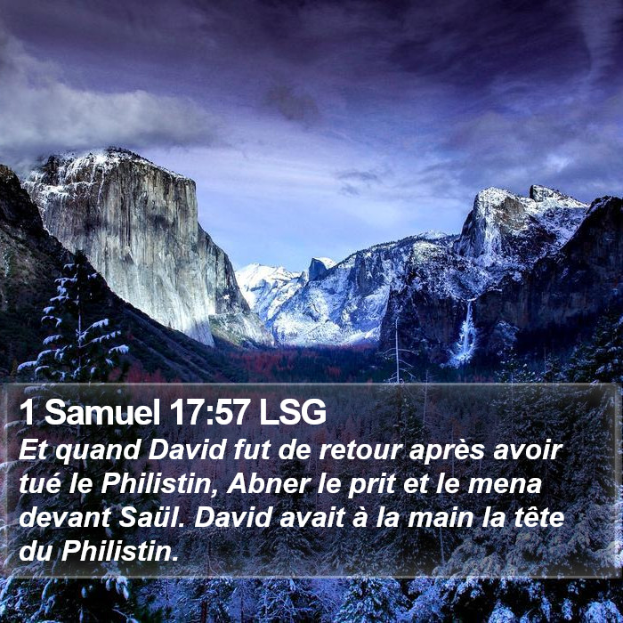 1 Samuel 17:57 LSG Bible Study