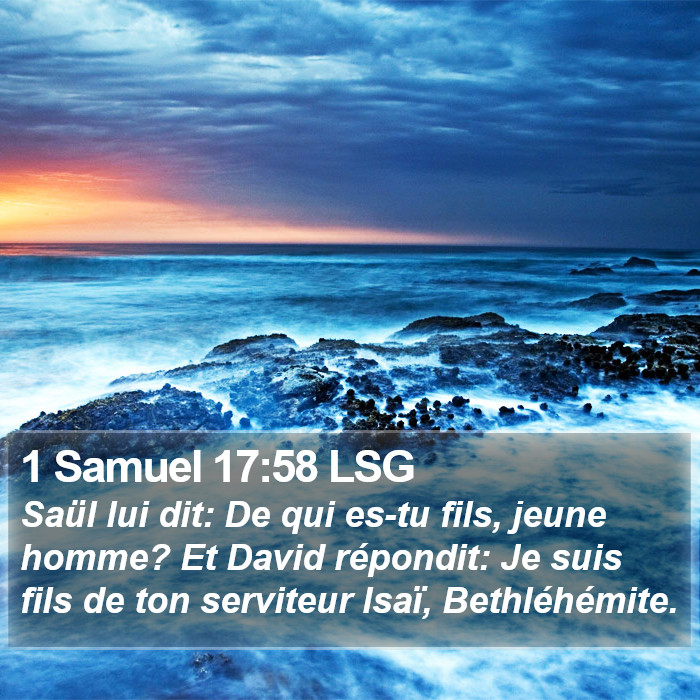1 Samuel 17:58 LSG Bible Study