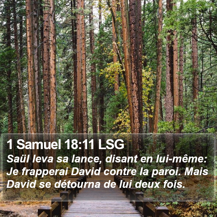 1 Samuel 18:11 LSG Bible Study