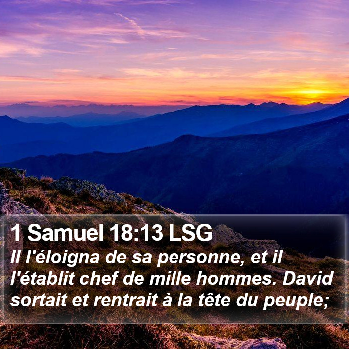 1 Samuel 18:13 LSG Bible Study