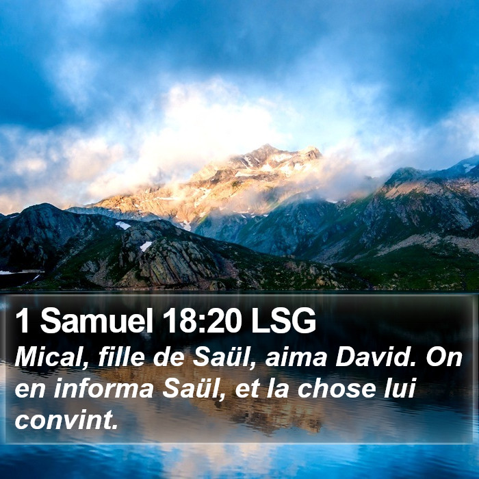 1 Samuel 18:20 LSG Bible Study