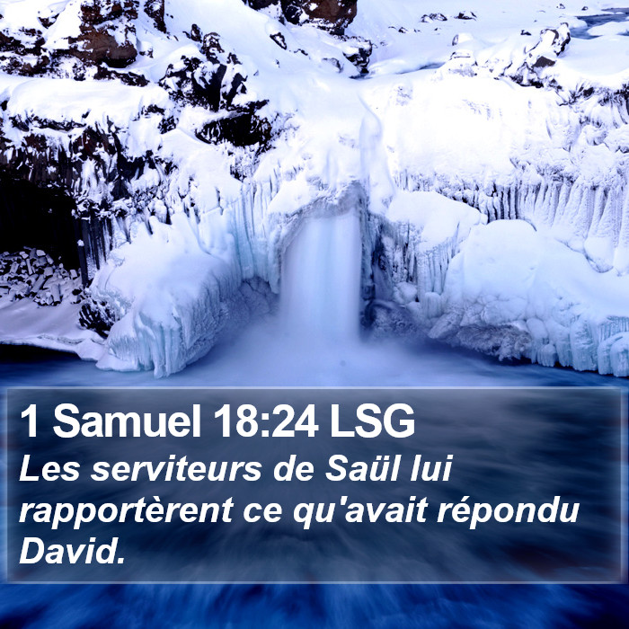 1 Samuel 18:24 LSG Bible Study