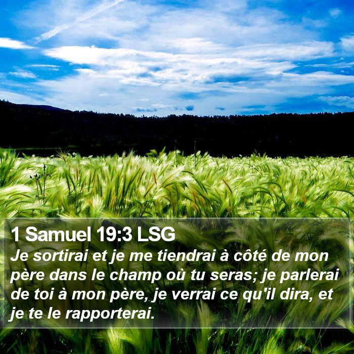 1 Samuel 19:3 LSG Bible Study