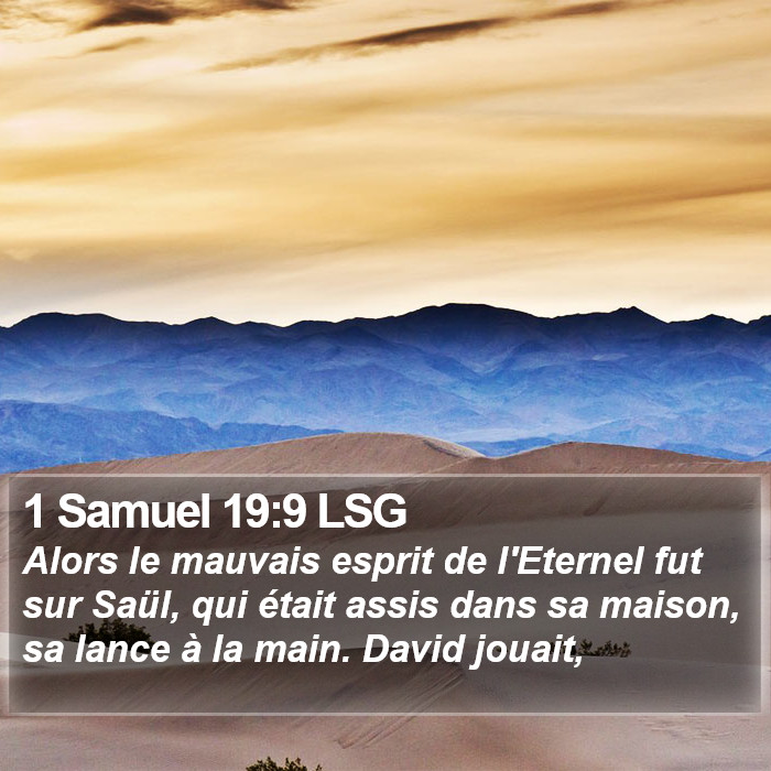 1 Samuel 19:9 LSG Bible Study