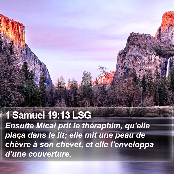 1 Samuel 19:13 LSG Bible Study