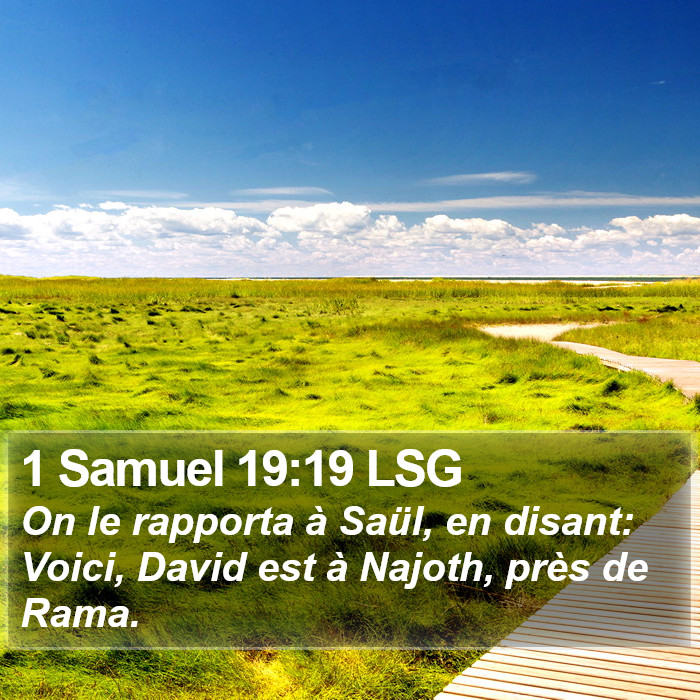1 Samuel 19:19 LSG Bible Study