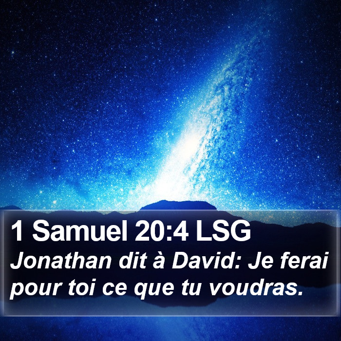 1 Samuel 20:4 LSG Bible Study