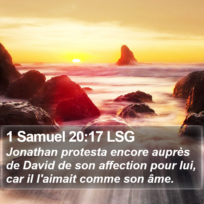 1 Samuel 20:17 LSG Bible Study