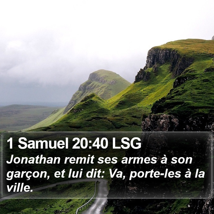 1 Samuel 20:40 LSG Bible Study