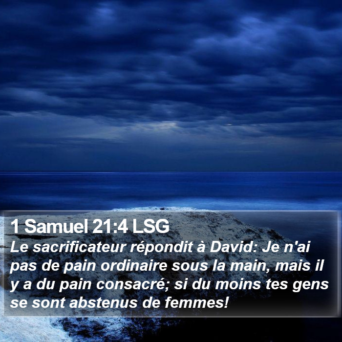 1 Samuel 21:4 LSG Bible Study