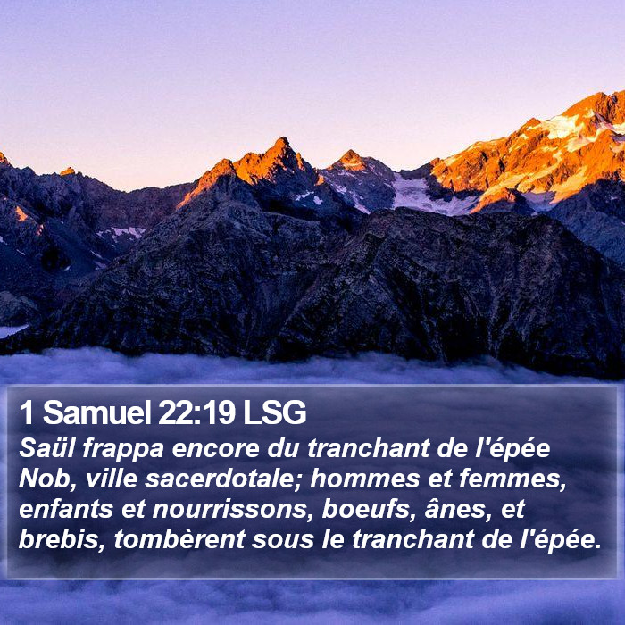 1 Samuel 22:19 LSG Bible Study