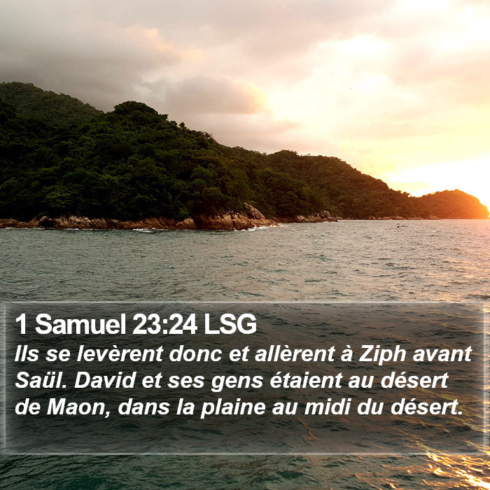 1 Samuel 23:24 LSG Bible Study