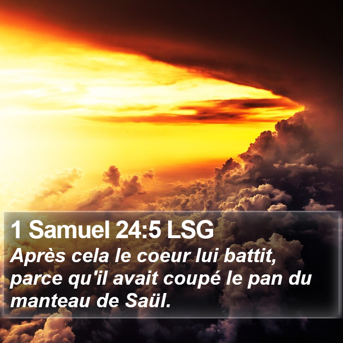 1 Samuel 24:5 LSG Bible Study