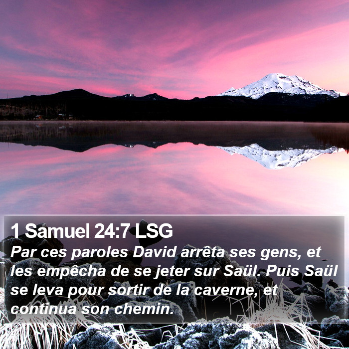 1 Samuel 24:7 LSG Bible Study