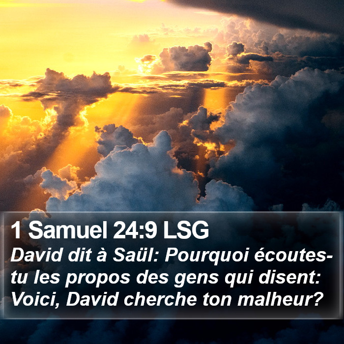 1 Samuel 24:9 LSG Bible Study
