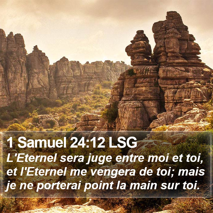1 Samuel 24:12 LSG Bible Study