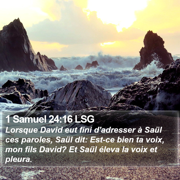 1 Samuel 24:16 LSG Bible Study
