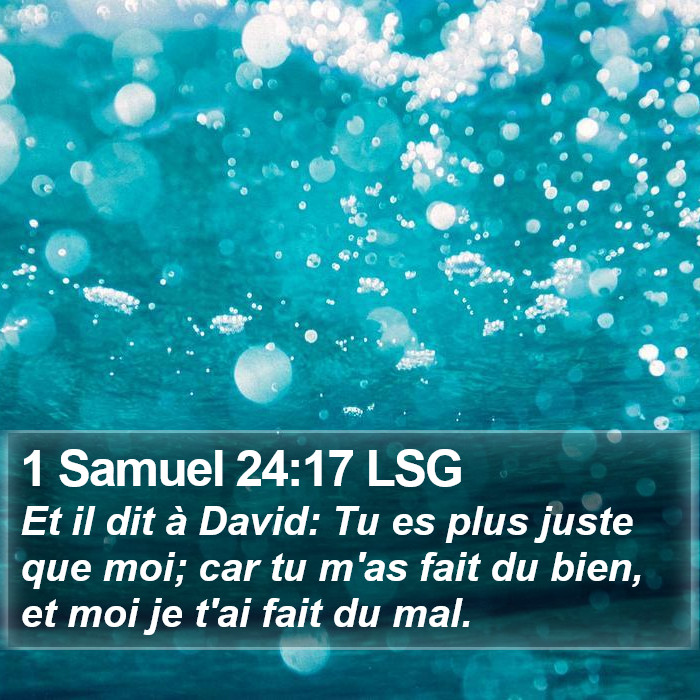 1 Samuel 24:17 LSG Bible Study