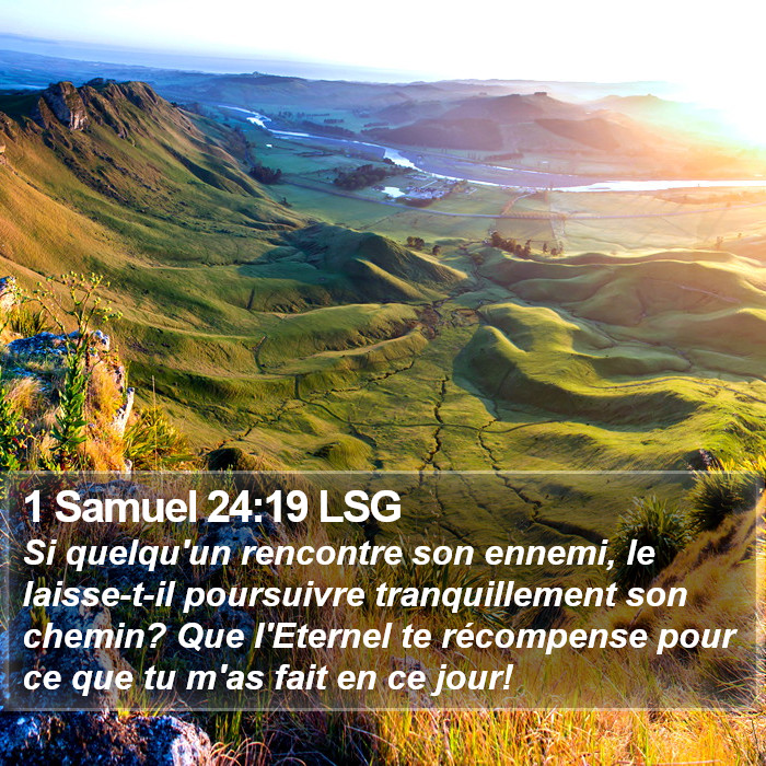 1 Samuel 24:19 LSG Bible Study