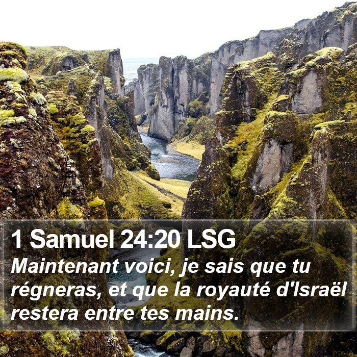 1 Samuel 24:20 LSG Bible Study
