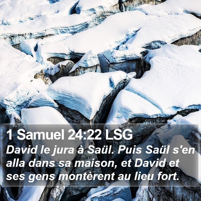 1 Samuel 24:22 LSG Bible Study