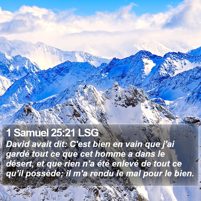 1 Samuel 25:21 LSG Bible Study