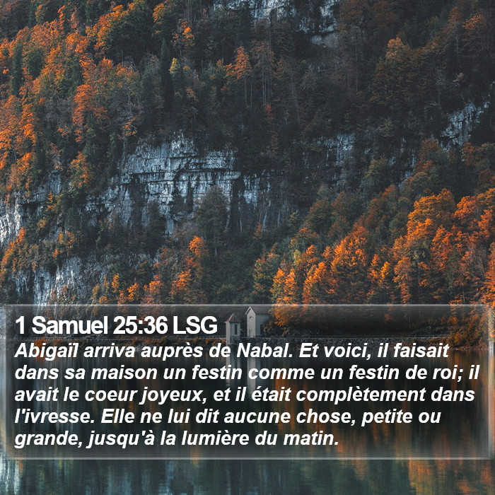 1 Samuel 25:36 LSG Bible Study