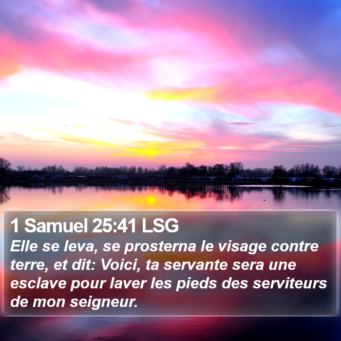 1 Samuel 25:41 LSG Bible Study