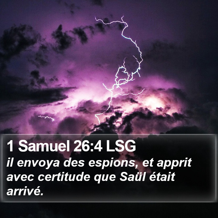 1 Samuel 26:4 LSG Bible Study