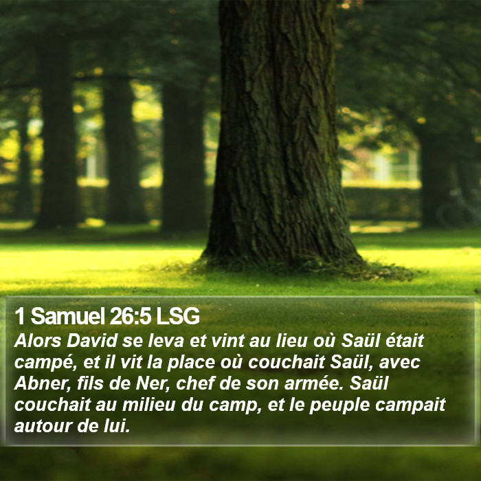 1 Samuel 26:5 LSG Bible Study