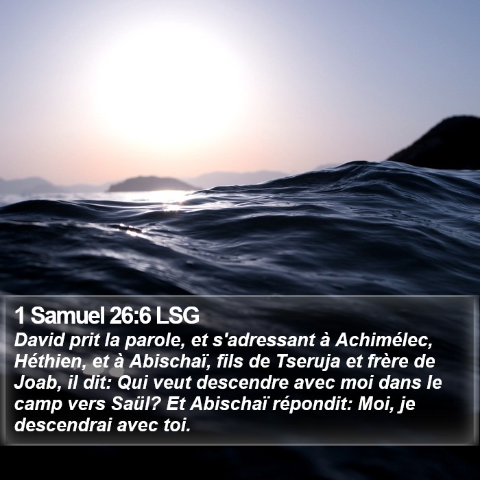 1 Samuel 26:6 LSG Bible Study