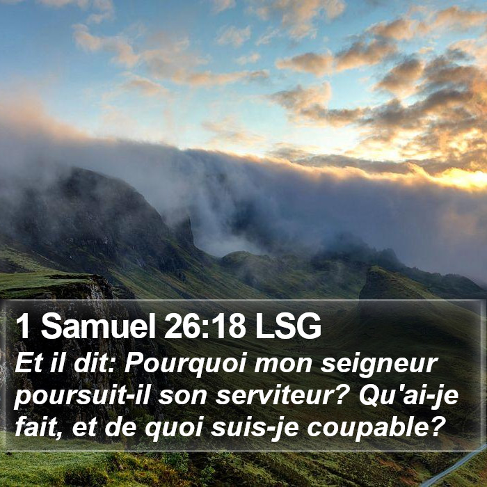 1 Samuel 26:18 LSG Bible Study