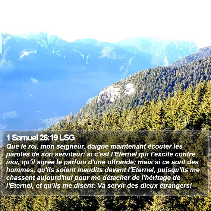 1 Samuel 26:19 LSG Bible Study