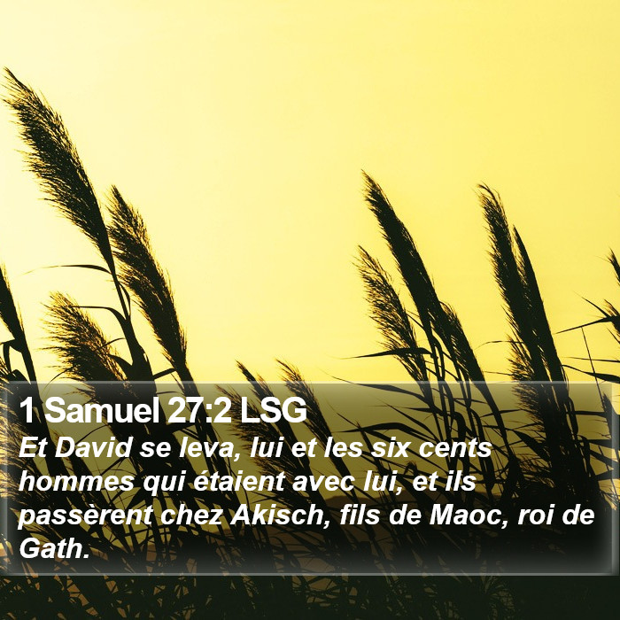 1 Samuel 27:2 LSG Bible Study