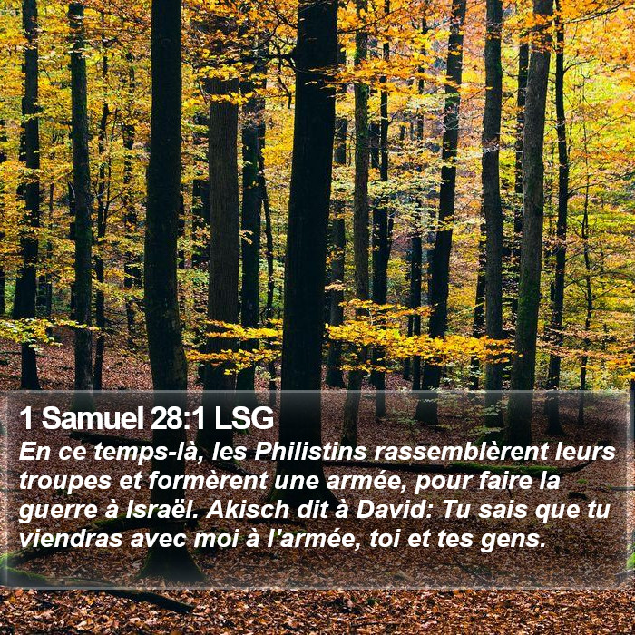 1 Samuel 28:1 LSG Bible Study