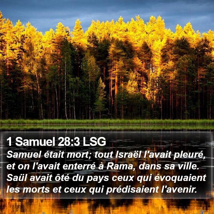 1 Samuel 28:3 LSG Bible Study