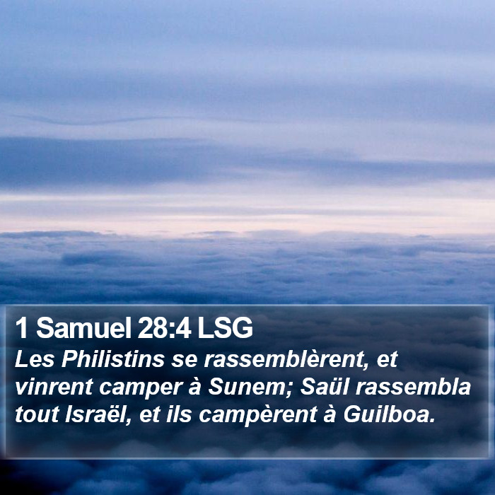 1 Samuel 28:4 LSG Bible Study