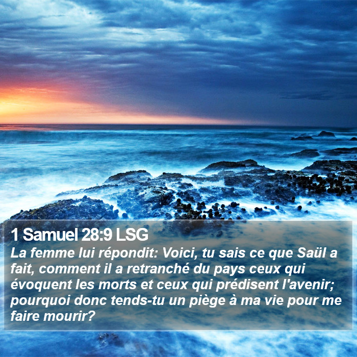 1 Samuel 28:9 LSG Bible Study