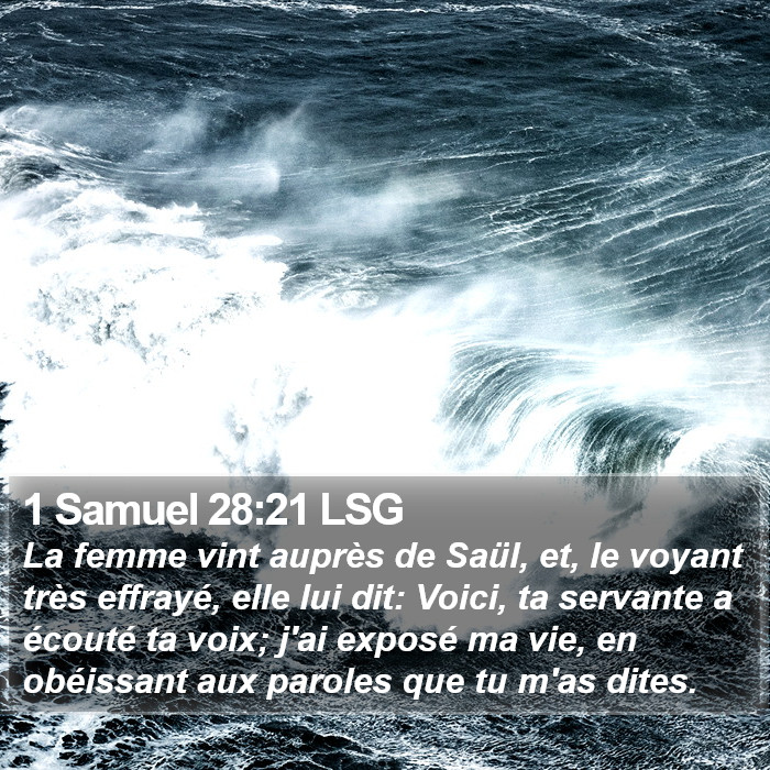 1 Samuel 28:21 LSG Bible Study
