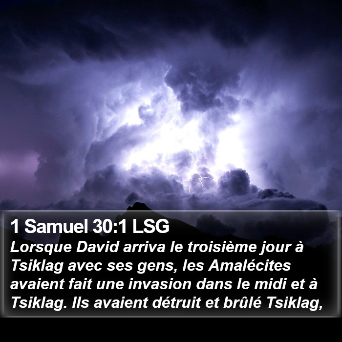 1 Samuel 30:1 LSG Bible Study