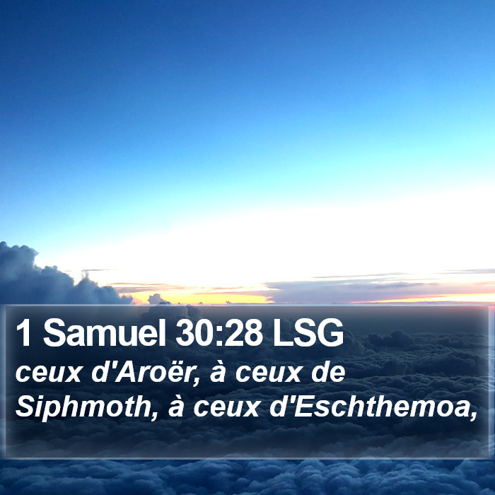 1 Samuel 30:28 LSG Bible Study