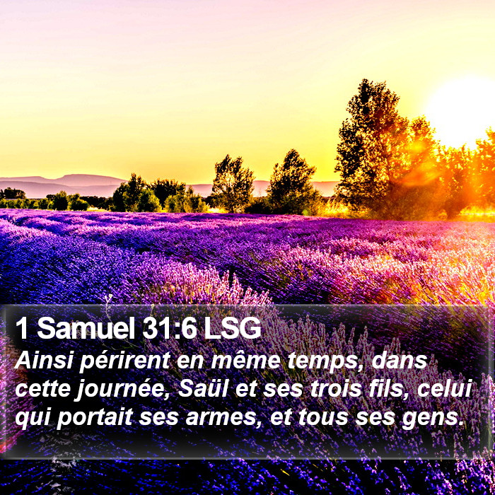 1 Samuel 31:6 LSG Bible Study