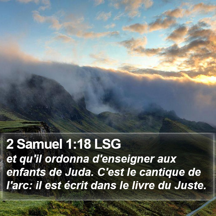 2 Samuel 1:18 LSG Bible Study