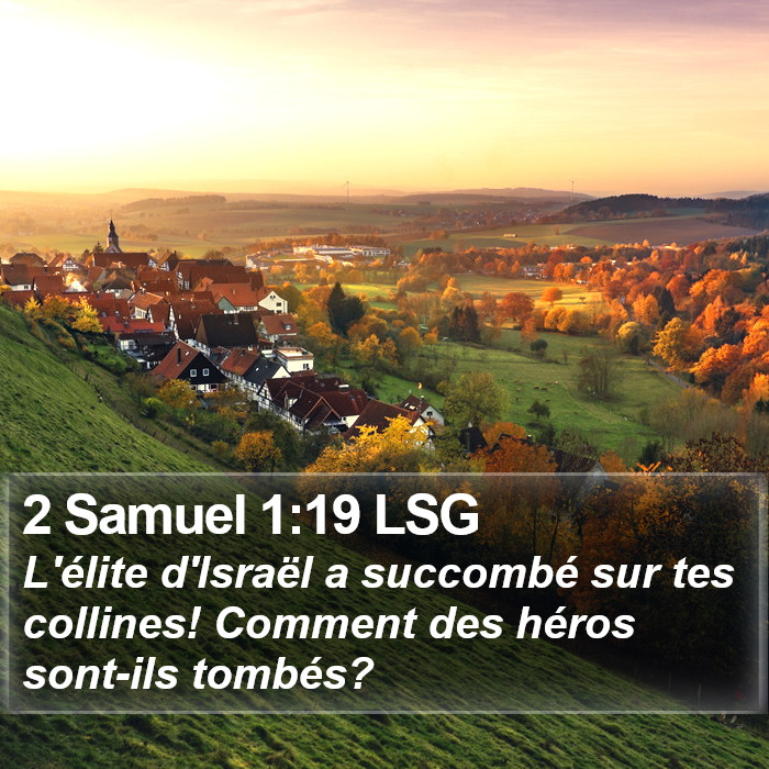 2 Samuel 1:19 LSG Bible Study