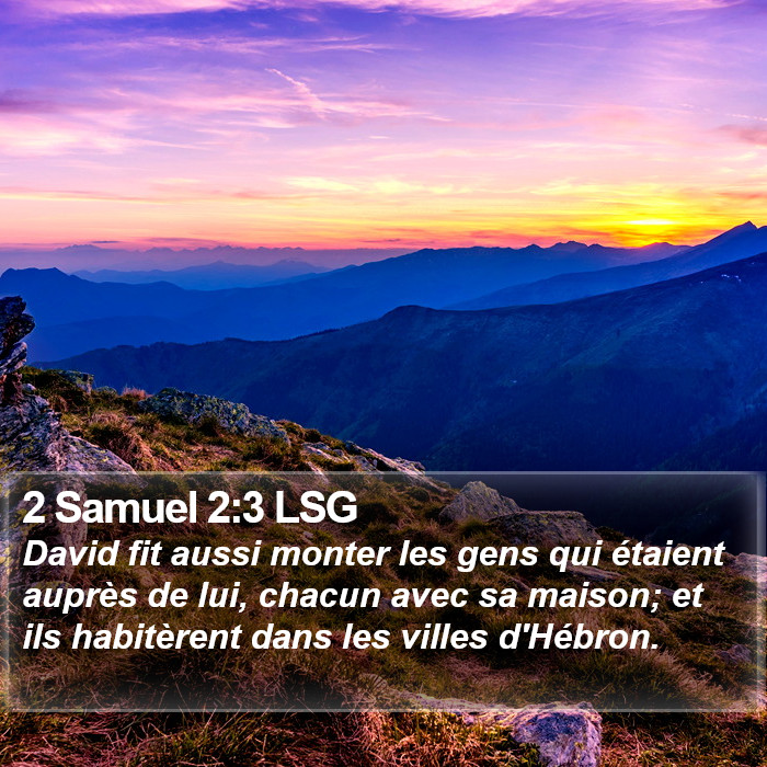 2 Samuel 2:3 LSG Bible Study