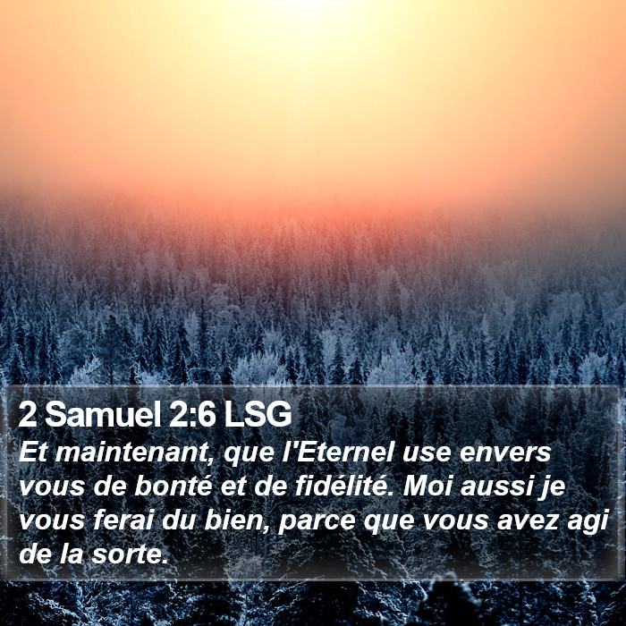 2 Samuel 2:6 LSG Bible Study